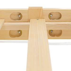 Doppelbett Holzbett Futonbett 160x200 natur Kiefer Bett Bettgestell Massivholz