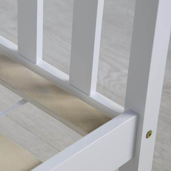 Jugendbett Einzelbett Bettgestell 90x200 weiss Tagesbett Holzbett