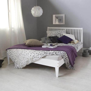 Doppelbett Holzbett Futonbett 140x200 weiss Kiefer Bett Massivholz