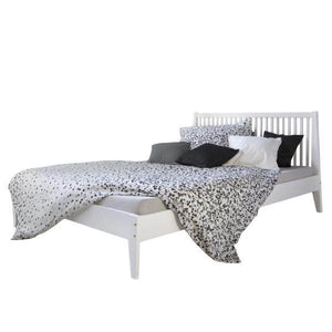 Doppelbett Holzbett Futonbett 140x200 weiss Kiefer Bett Massivholz