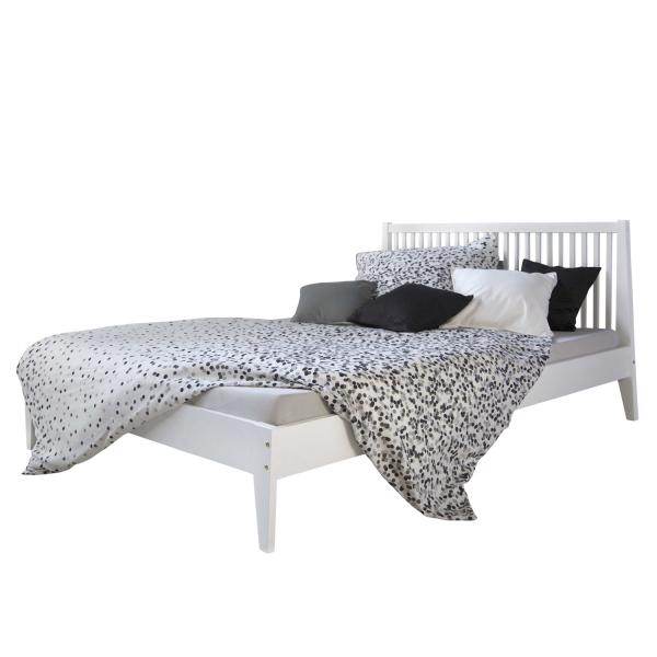 Doppelbett Holzbett Futonbett 140x200 weiss Kiefer Bett Massivholz