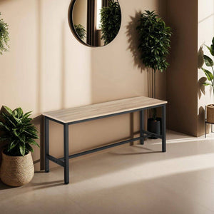 2 Sitzbänke Fairfield Industrial Holz hell, Eiche Sonoma