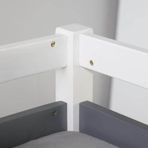 Hochbett Kinderbett 90x200 Weiss Schreibtisch Funktionsbett Jugendbett