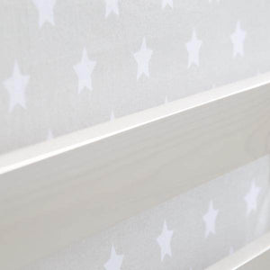 Hochbett Spielbett Kinderbett Rutsche Turm Vorhang grau Stern 90x200 Jugendbett