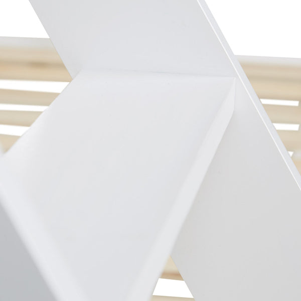 Etagenbett 2 Liegeflächen 90x200 cm und 140x200 cm | Weiss | Holz