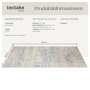 Tapis vintage de créateur Dalia 80 x 150 cm