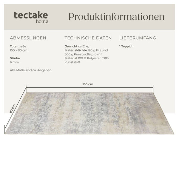 Tapis vintage de créateur Dalia 80 x 150 cm
