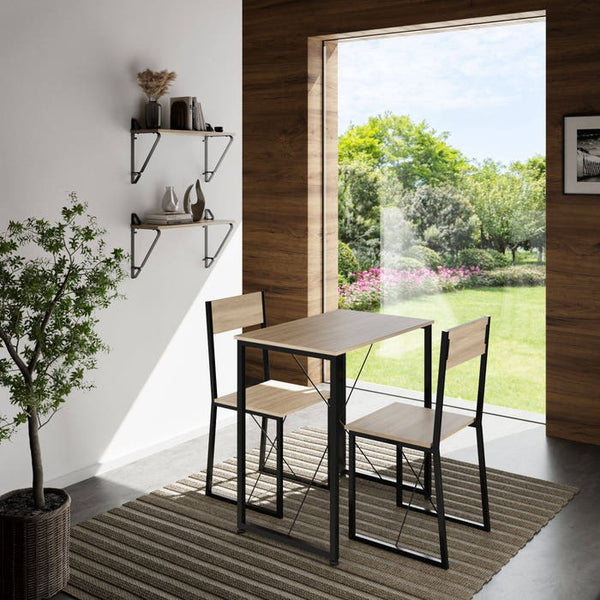Sitzgruppe Margate Industrial Holz hell, Eiche Sonoma