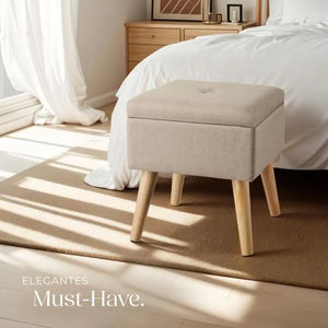Sitzhocker mit Stauraum Elva Sand