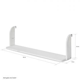 Einhängeregal Hängeregal Regal für Hochbett Kinder Weiss Holz 1 Ablage