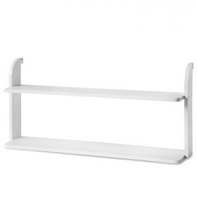 Einhängeregal Hängeregal Regal für Hochbett Kinder Weiss Holz 2 Ablagen
