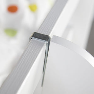 Einhängeregal Hängeregal Regal für Hochbett Kinder Weiss Holz 2 Ablagen