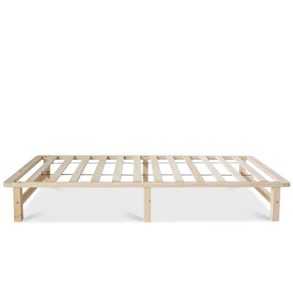 Palettenbett 90x200 cm Massivholzbett Palettenmöbel Bett Holzbett Futonbett