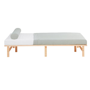 Palettenbett 140x200 cm Natur | Doppelbett | mit Lattenrost | Holz | Kind Jugend Gast
