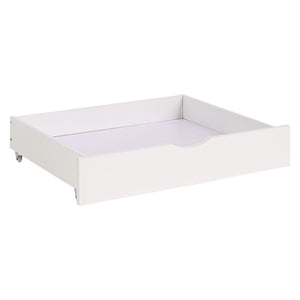 Bettkasten Holz Aufbewahrung mit Rollen Bett Schublade Weiss