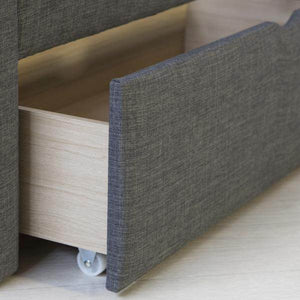 Polsterbett Mit Bettkasten 140x200 Doppelbett 4 Schubladen Lattenrost Anthrazit