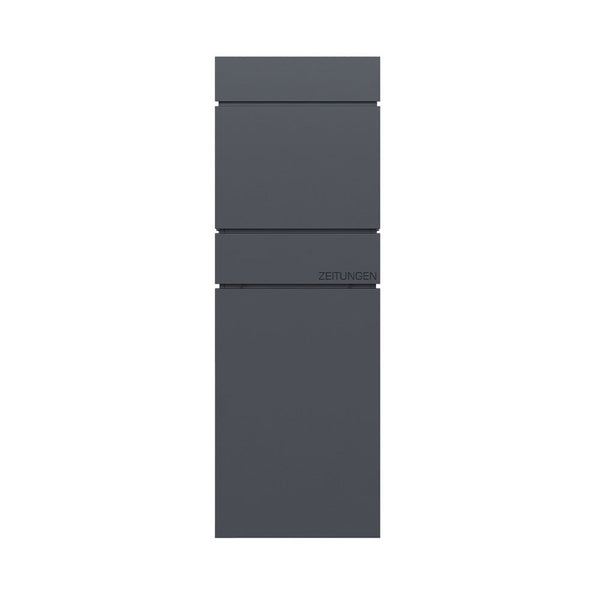 Boîte aux lettres Holmberg étroite pour colis 39,5 x 14,2 x 115 cm anthracite