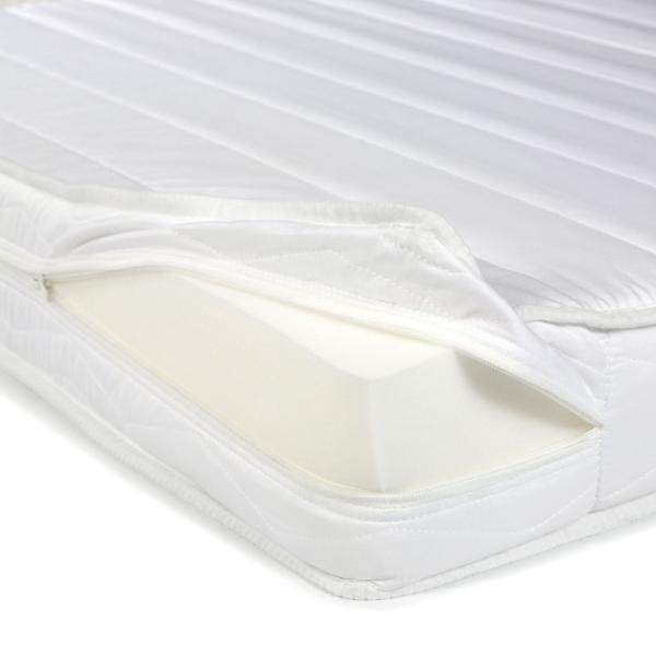 Hochbett Spielbett Kinderbett 90x200 cm Lattenrost Matratze Leiter Rutsche Weiß Grau Holz Massiv