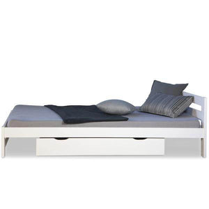 Doppelbett Holzbett 140x200 Weiss Kiefer Mit Bettkasten Bettgestell