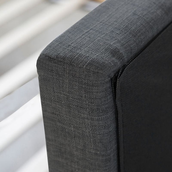 Polsterbett 120x200 mit 2 Bettkästen und Lattenrost Grau