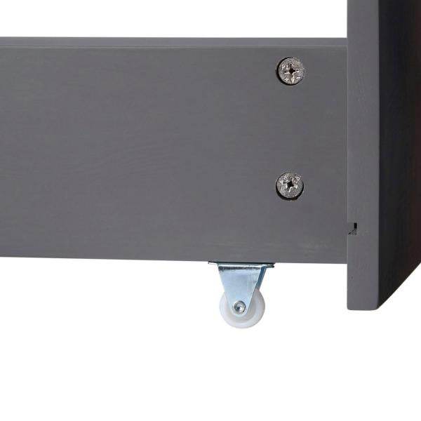 Kinderbett Kinderhaus Spielbett Hausbett 90x200 cm Grau mit Bettkasten