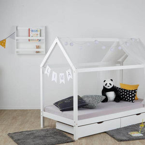 Regal Wandregal Hängeregal Bücherregal Holzregal Holz Weiss