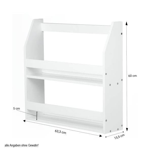 Regal Wandregal Hängeregal Bücherregal Holzregal Holz Weiss