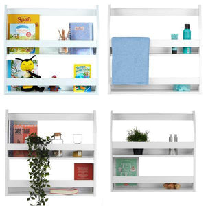 Regal Wandregal Hängeregal Bücherregal Holzregal Holz Weiss