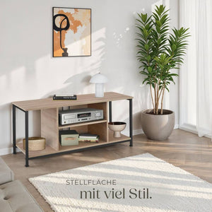 TV-Regal Austin Industrial Holz hell, Eiche Sonoma 110 cm