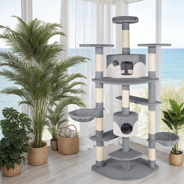 Kratzbaum Fippi 201cm grau/weiss