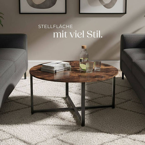 Couchtisch Aberdeen Industrial Holz dunkel, rustikal