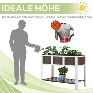 Pflanztisch Gartentisch hölzerne Arbeitsfläche Gartenbeete für Gemüse Blumen