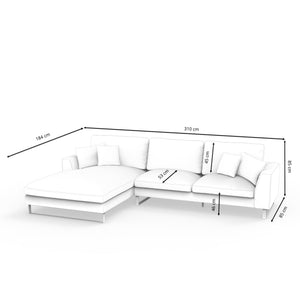 Ecksofa THILO links anthrazit