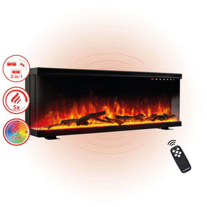 KAMINIO 3-in-1 Elektrokamin LEA - Panoramaview 42 Zoll Schwarz