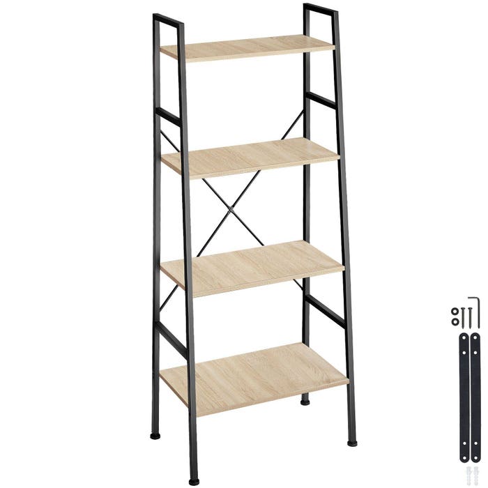 Scaffale a scala Liverpool 61,5 x 36,5 x 150 cm - marrone chiaro industriale 