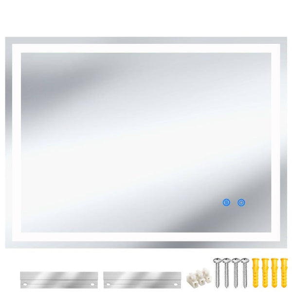Rechteckiger LED Badezimmerspiegel Clara 60 x 80 cm