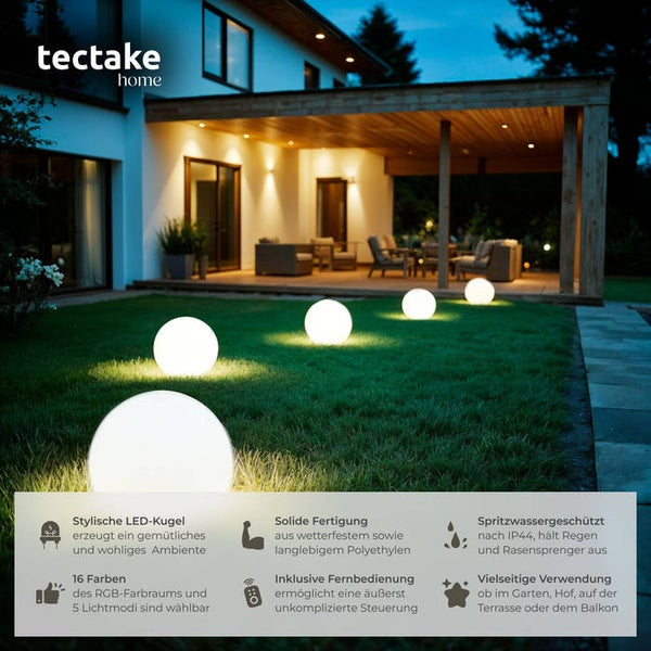 Kugelleuchte Luminous Globe, LED, mit Fernbedienung M (Ø 40 x 40 cm)
