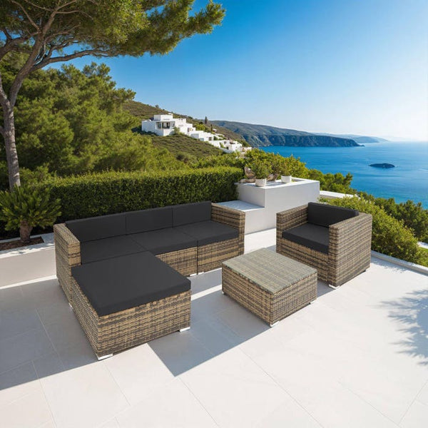 Rattan Lounge Milano natur