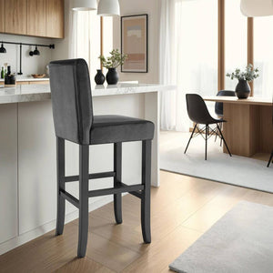 Barhocker schwarz 2er Set