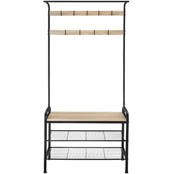 Armoire de style industriel, bois clair, chêne Sonoma, 85,5 x 36 x 184 cm