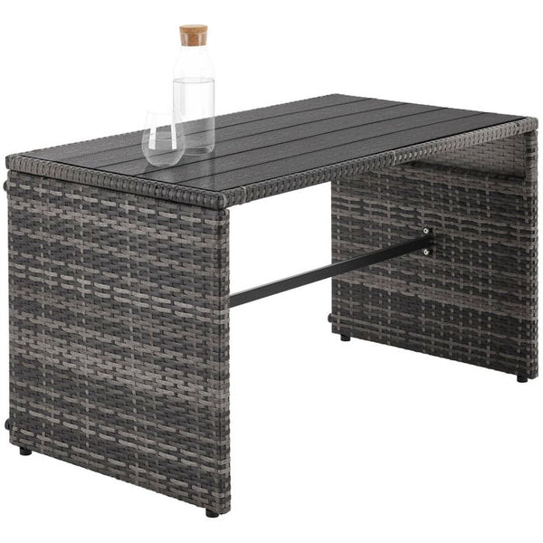 2-in-1-Rattanlounge-Set Monopoli grau