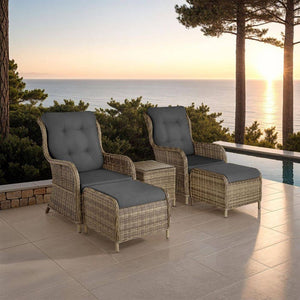 Rattan Sitzgruppe Benissa natur