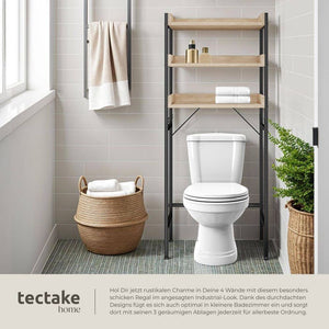 Badezimmerregal Seattle Industrial Holz hell, Eiche Sonoma 67 x 25 x 165,5 cm