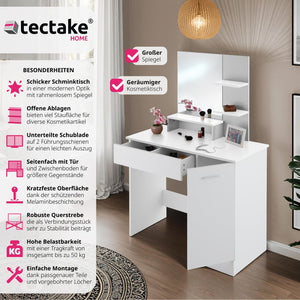 Zoe white dressing table
