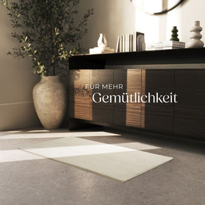 Tapis à poils courts Soft Zone beige 60 x 110 cm 