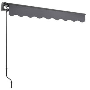 Gelenkarmmarkise Ornella dunkelgrau 250 x 200 cm