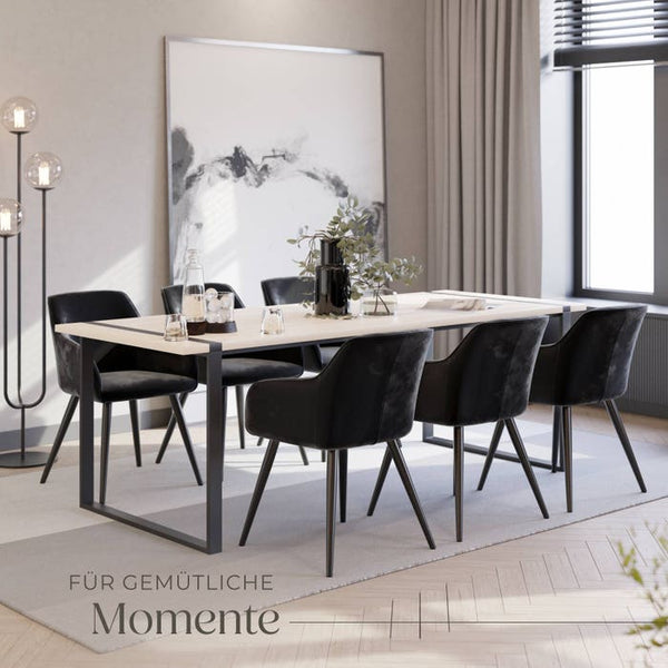 Stuhl Marilyn schwarz 6er Set