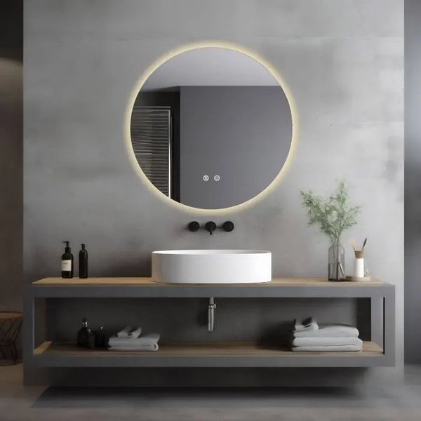 Runder LED Badezimmerspiegel Aurora