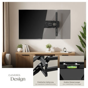 TV Wandhalterung neigbar, schwenkbar, bis 60kg
