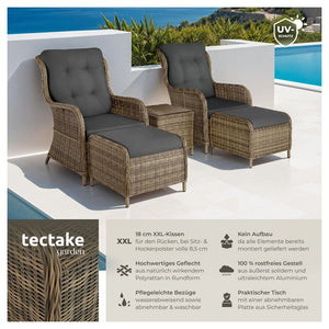 Rattan Sitzgruppe Benissa natur